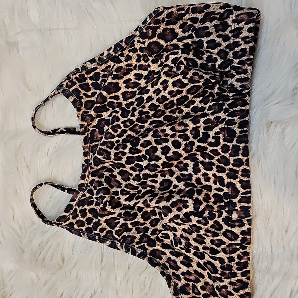 SHE BEEST Cycling Sports Bra Animal Print -  Size Large